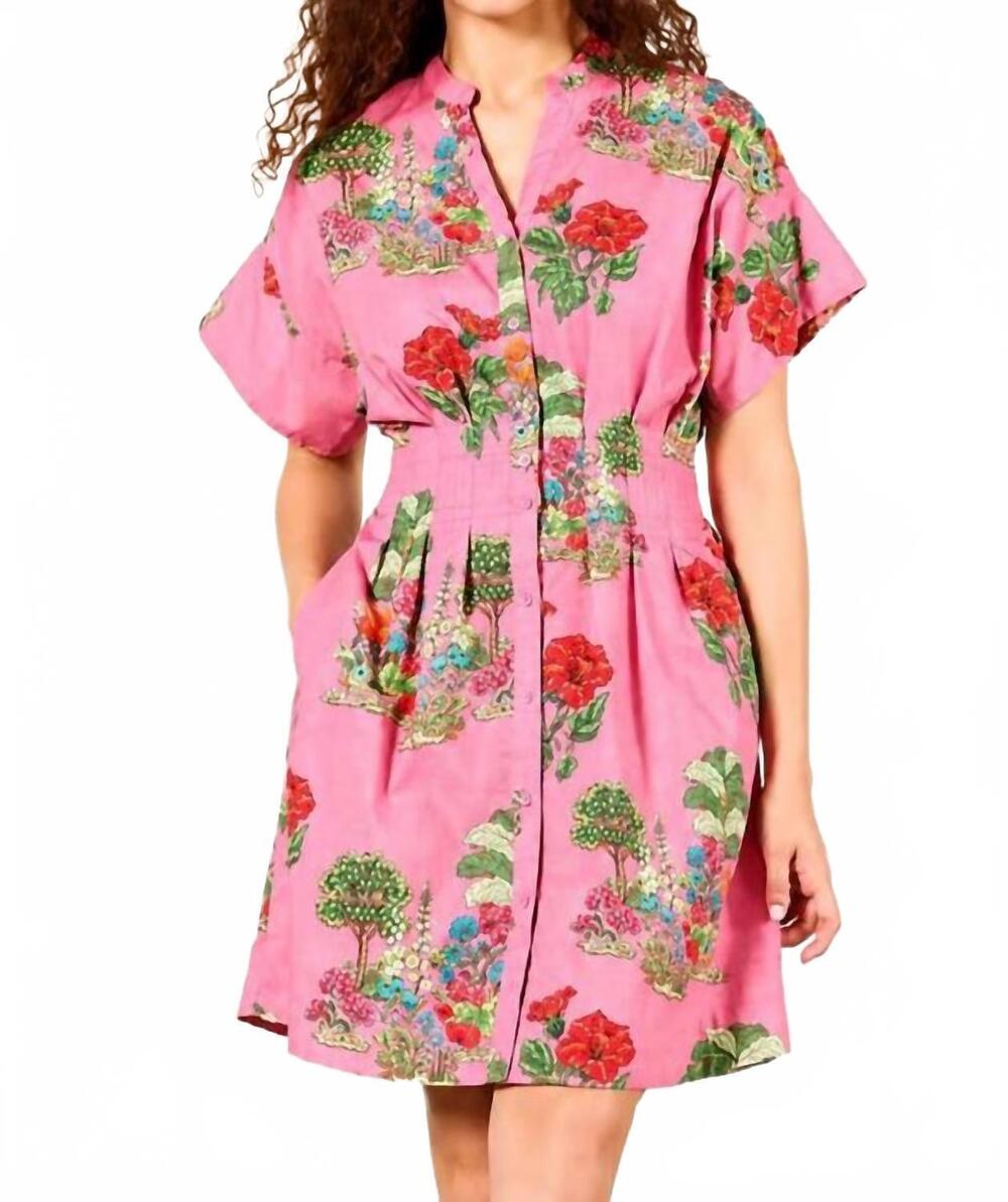 NEW MAUDE VIVANTE yana mini dress in pink isles